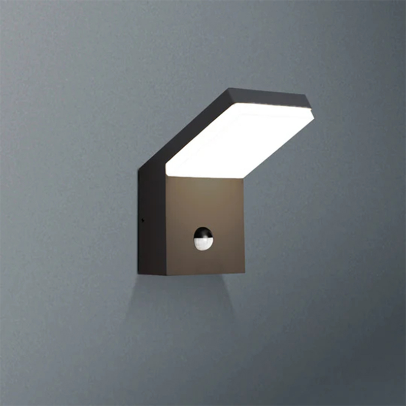 19217 IP54 18W 1800Lm 회색/흰색/검정색 LED 동작 감지기가 있는 외부 벽 조명