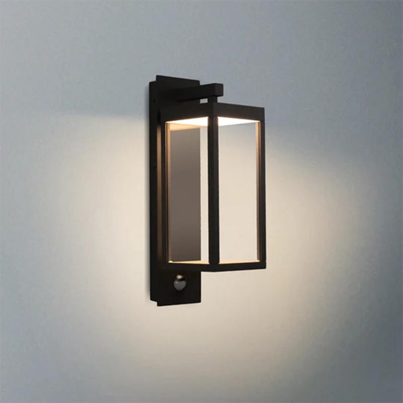 22529 IP54 13W 750Lm LED 검정/흰색/회색 주/야간 센서 실외 벽 조명
